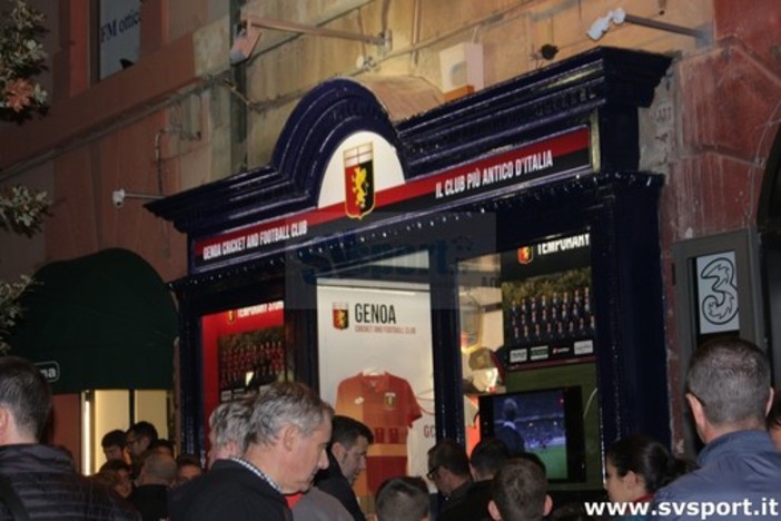 Savona, è stato ufficialmente inaugurato il nuovo Genoa Temporary Store