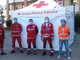 La Croce Rossa Italiana di Albenga monta il gazebo di sanificazione al Trincheri