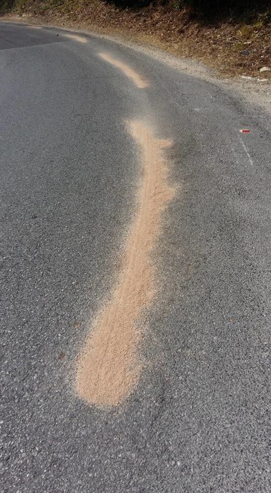 #Infoviabilità: sversamento di gasolio sulla Strada Provinciale tra Pietra Ligure e Giustenice