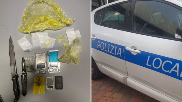 Da Loano a Finale in scooter per consegnare la droga: stop a un “pony-express” dello spaccio arrestato dalla polizia locale