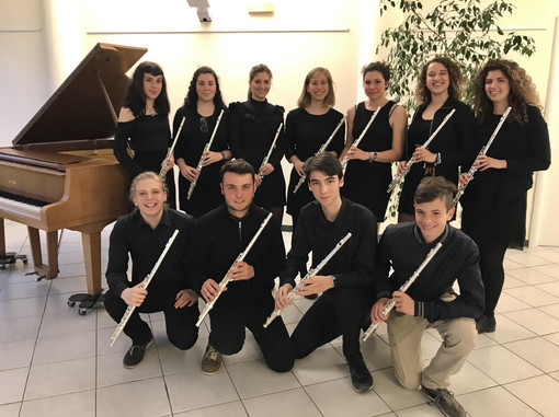 I giovani flauti dell'Accademia Musicale del Finale in concerto