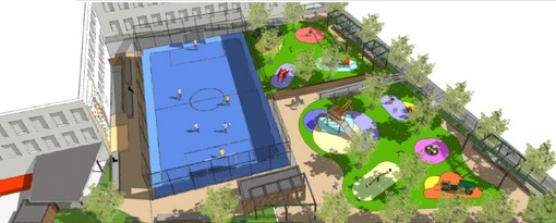 Celle, i giardini delle scuole cambieranno look: restyling per il campo e spazio ad una nuova area giochi per i bimbi della materna