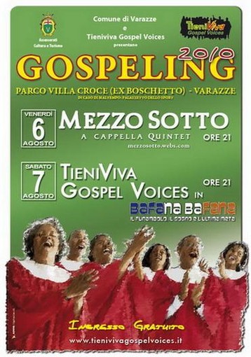 Varazze: venerdì sera spettacolo gospel con i Mezzo Sotto