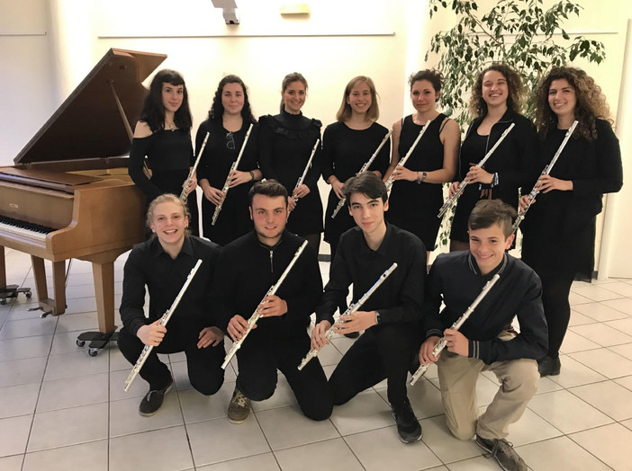 I giovani flauti dell'Accademia Musicale del Finale in concerto