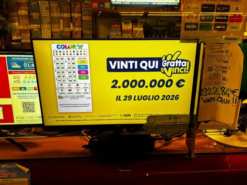 Colpo grosso a Millesimo: con un Gratta e Vinci da 10 euro centra il premio da 2 milioni Colpo grosso a Millesimo: con un Gratta e Vinci da 10 euro centra il premio da 2 milioni