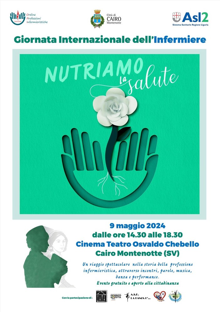 Giornata internazionale dell’Infermiere: al Teatro Chebello di Cairo si celebra con un evento Giornata internazionale dell’Infermiere: al Teatro Chebello di Cairo si celebra con un evento