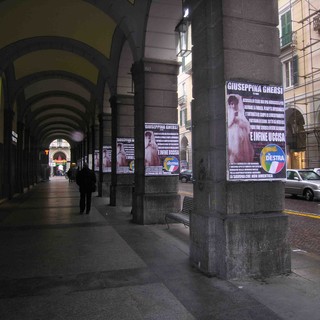 Savona, La Destra tappezza Via Paleocapa di manifesti in ricordo di Giuseppina Ghersi