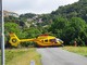 Prelà, ciclista cinquantenne ferita in seguito a una caduta, in volo l'elicottero Grifo