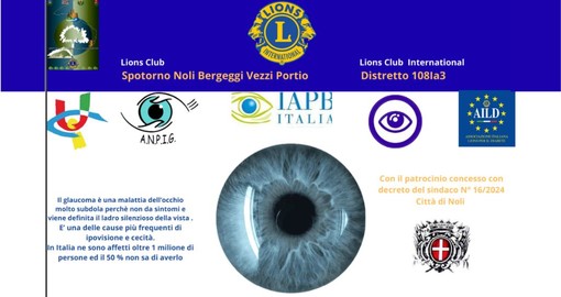 Settimana mondiale del glaucoma: impegnato anche il Lions CLub Spotorno Noli Bergeggi Vezzi Portio
