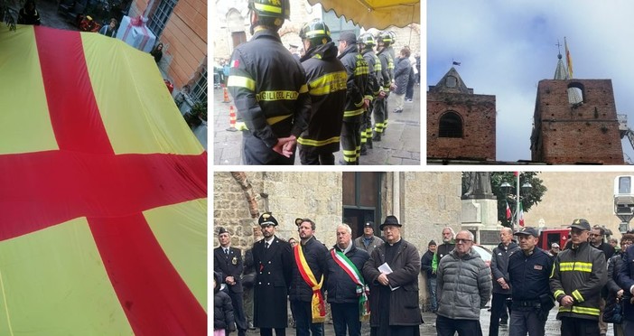 Albenga celebra la Giornata della Bandiera Italiana e il cambio del vessillo cittadino Albenga celebra la Giornata della Bandiera Italiana e il cambio del vessillo cittadino