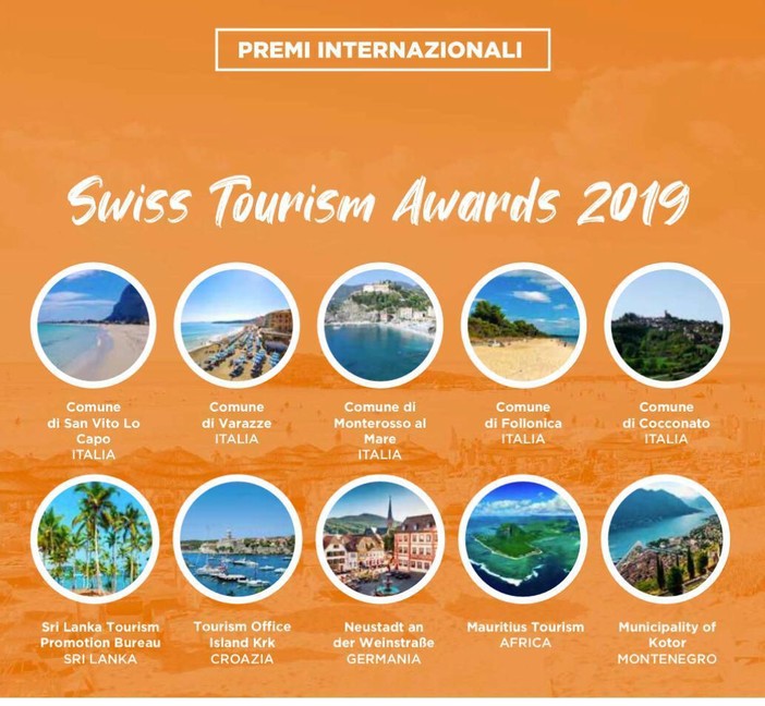 Varazze conquista il podio ai prestigiosi "Swiss Tourism Awards"