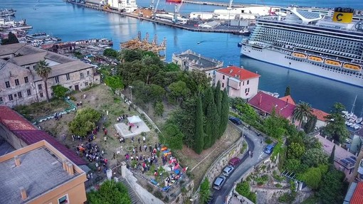 L'area rinnovata del Giardino del San Giacomo
