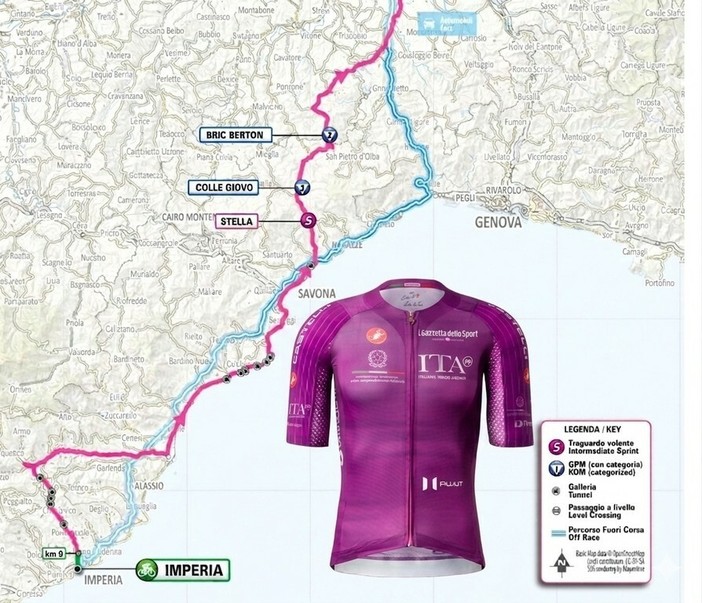 Albenga, il Giro d’Italia attraversa la città: scatta il piano viabilità per la 12ª tappa "Imperia–Novi Ligure"