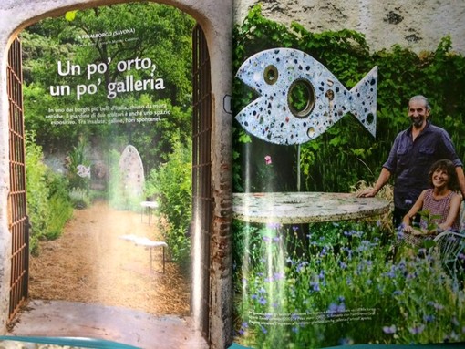 Un gioiello verde nascosto nella mura di Finalborgo: alla scoperta del giardino artistico sul mensile Gardenia