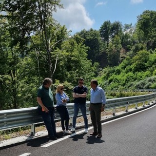 Sopralluogo dell'assessore Giampedrone lungo la Sp 490 (FOTO)