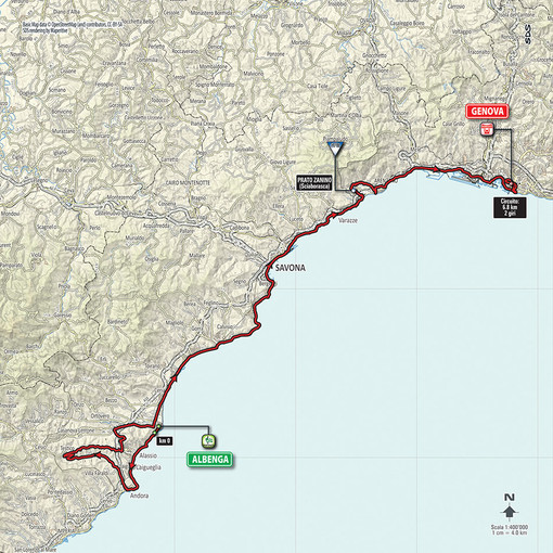Albenga: oggi sopralluogo dell'RCS del Giro d'Italia