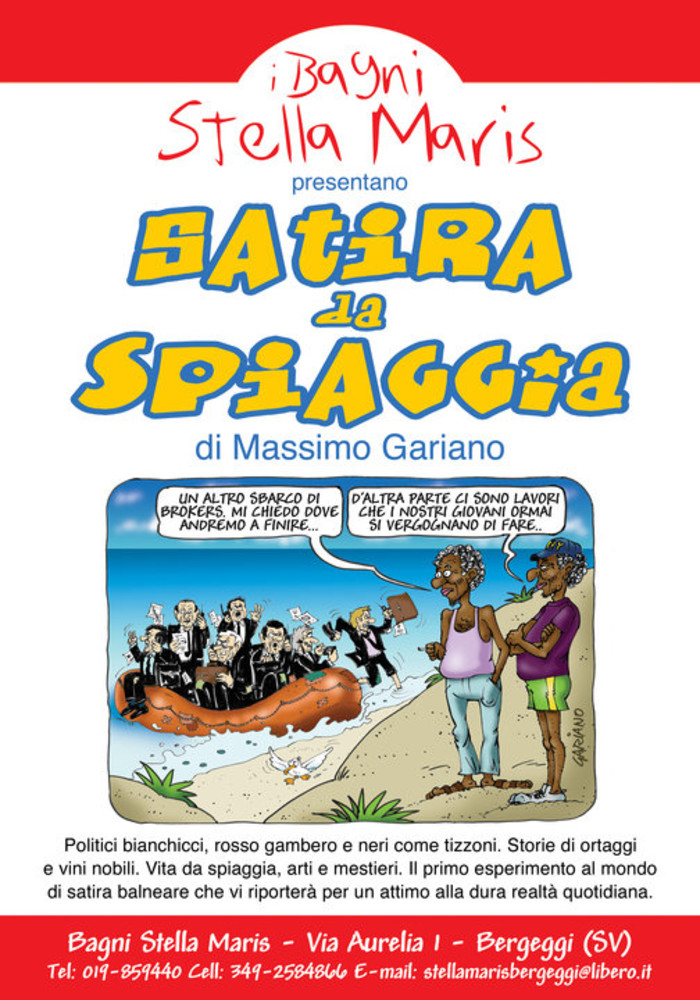 Bergeggi: primo esperimento mondiale di "Satira da Spiaggia"