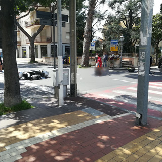 Impatto tra due motociclisti sulla via Aurelia a Loano (foto)