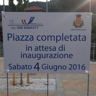 Finale Ligure, domani l'inaugurazione di piazza Inegagge a Calvisio