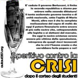 Singolare protesta, allestito "Bar default" in centro a Genova