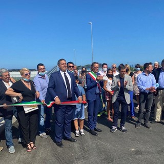Albenga, inaugurati i lavori di messa in sicurezza dei rii Fasceo e Carendetta. Tomatis: "Interventi a difesa di un settore che reinveste sul territorio" (FOTO e VIDEO)