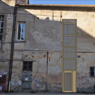 Albenga, via ai lavori per il nuovo ascensore per disabili presso l'ex convento San Domenico