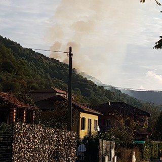 Stellanello, incendio boschivo in località Bossaneto (FOTO e VIDEO)