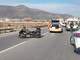 Incidente tra una moto e un veicolo della nettezza urbana tra Albenga e Ceriale (FOTO)