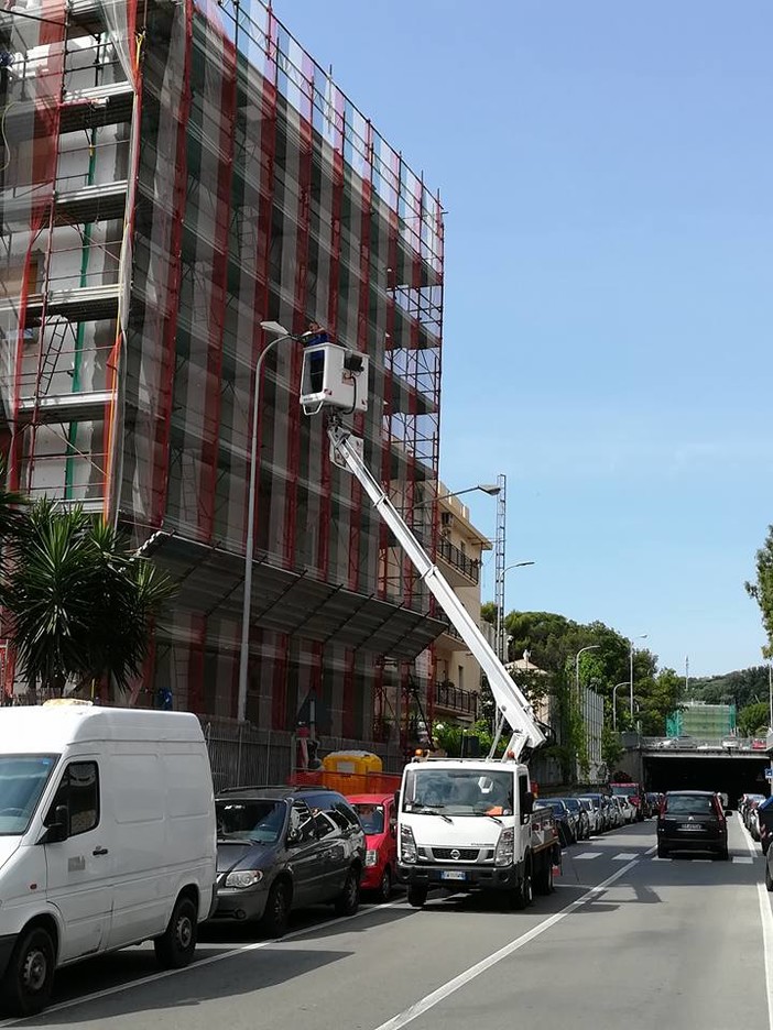 Varazze, nuova illuminazione a led in via Nocelli