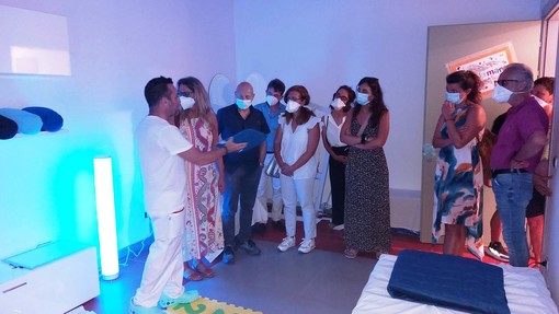 All'istituto Medico Pedagogico di Borghetto inaugurata la prima stanza multisensoriale "Qua la mano" (FOTO)