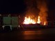 Albenga: incendio di una baracca nei pressi dell'Aurelia (FOTO)
