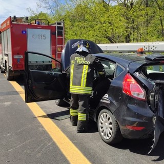 A6, tamponamento tra Savona e Altare direzione Torino: un ferito in codice giallo
