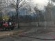 Baracca in fiamme a Spotorno, intervengono i vigili del fuoco