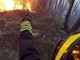 Quiliano, incendio boschivo in via Tecci: mobilitati i vigili del fuoco