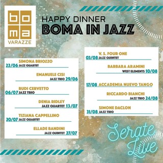 Al ristorante Boma di Varazze tornano le cene in musica: giovedì 22 giugno via alla rassegna jazz