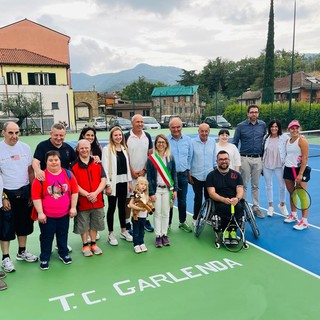 A Garlenda inaugurato il nuovo campo da tennis: "Punto di riferimento per la comunità" (FOTO)