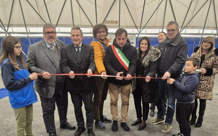 Savona, i campi della Bocciofila Savonese di via Famagosta hanno la loro copertura: inaugurata la struttura rinnovata (FOTO)
