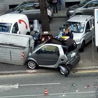 Savona, incidente in corso Giuseppe Mazzini: due veicoli coinvolti (FOTO)