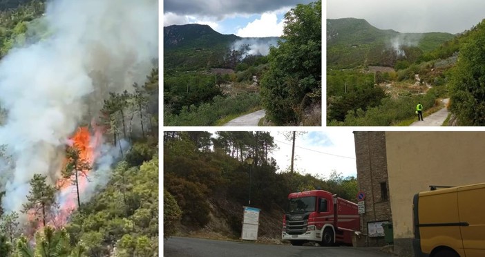 Loano, spento l’incendio di via Verzi: continuano le operazioni di bonifica