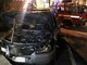 Fuoristrada in fiamme a Vado Ligure. Nessun ferito Fuoristrada in fiamme a Vado Ligure. Nessun ferito