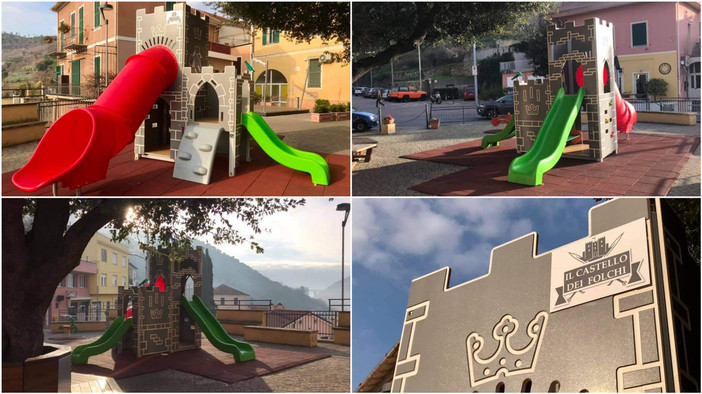 A Tovo una rinnovata area giochi che richiama i simboli del paese (FOTO)