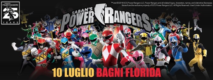 Ai Bagni Florida di Loano arrivano i Power Rangers! Ai Bagni Florida di Loano arrivano i Power Rangers!