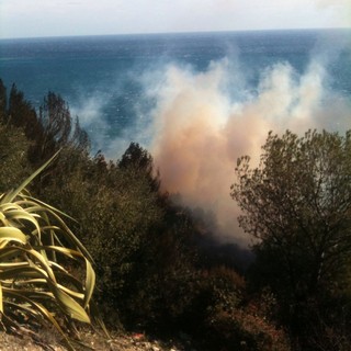 Andora, incendio in regione Rollo: il vento ostacola le operazioni di spegnimento (FOTO e VIDEO) Andora, incendio in regione Rollo: il vento ostacola le operazioni di spegnimento (FOTO e VIDEO)