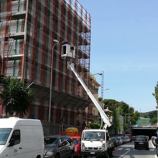 Varazze, nuova illuminazione a led in via Nocelli