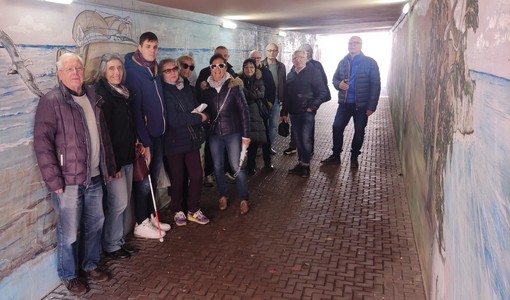 Borgio Verezzi, il paesaggio si racconta con la pittura: ultimato il murales "Orizzonti Infiniti"