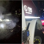 Incendio boschivo nella notte sulle alture del Finalese: fiamme nella zona delle Manie Incendio boschivo nella notte sulle alture del Finalese: fiamme nella zona delle Manie