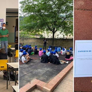 Toirano, gli alunni della primaria a scuola di educazione ambientale con Sat Toirano, gli alunni della primaria a scuola di educazione ambientale con Sat