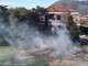 Ceriale, piccolo incendio in un giardino: vigili del fuoco mobilitati (FOTO)