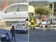 Auto in fiamme sulla via Aurelia a Pietra Ligure: intervento dei Vigili del fuoco (FOTO)