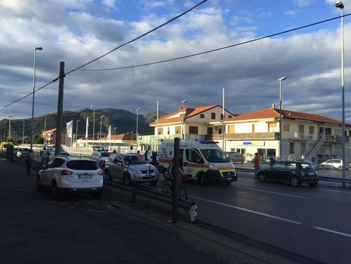 Albenga:incidente sulla via Aurelia, motociclista ferito